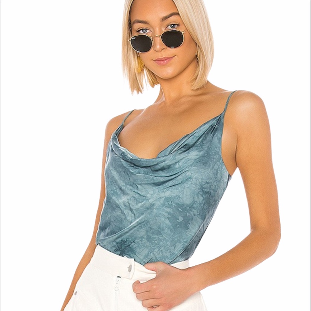 Blue Life Bella Cami in Teal Marble NWT